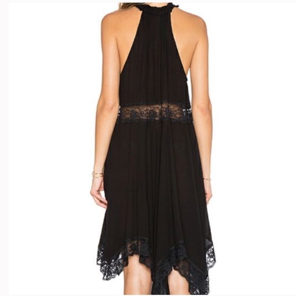 Free People Intimately Go Lightly Slip Lace Dress in Black W-624 Sz XS - Picture 2 of 10